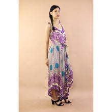 Load image into Gallery viewer, Vivid 2tone Mandala Womens Jumpsuit with Belt in Purple JP0097-020032-01