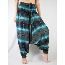 Load image into Gallery viewer, Paisley Buddha Unisex Aladdin drop crotch pants in Blue PP0056 020002 05