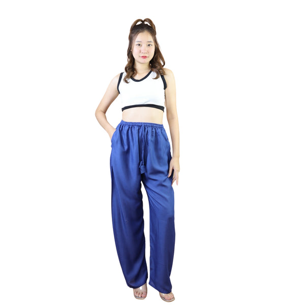 Solid Color Unisex Drawstring Wide Leg Pants in Light Blue PP0216 020000 08