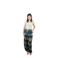 Load image into Gallery viewer, Paisley Buddha Unisex Drawstring Genie Pants in Blue PP0318 020002 05