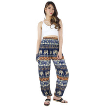 Load image into Gallery viewer, Ancient Elephant Women&#39;s Harem Pants in Blue PP0004 020233 02