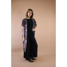 Load image into Gallery viewer, Large Sunflower 128  Women&#39;s Kimono in Black JK0030 020128 03