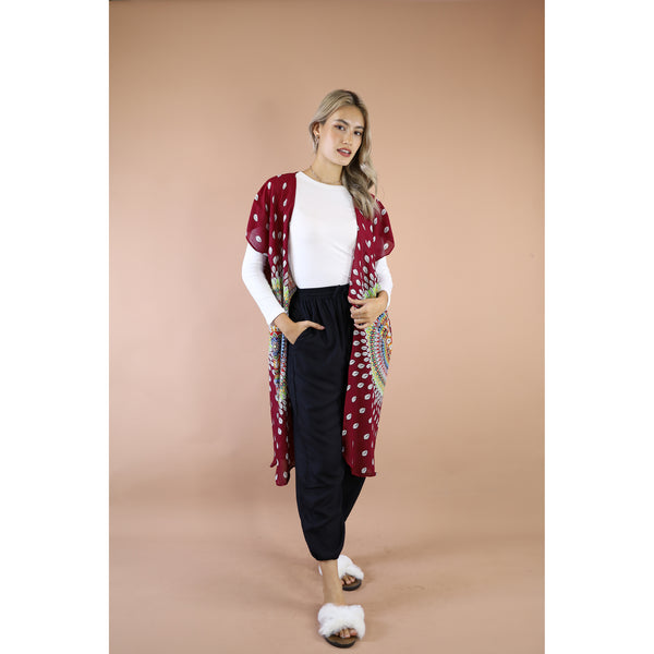 Sunflower 173  Women's Kimono in Red JK0030 020173 05