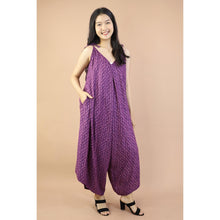 Load image into Gallery viewer, Folk Mandala Women&#39;s Jumpsuit with Belt in Purple JP0097 020352 01