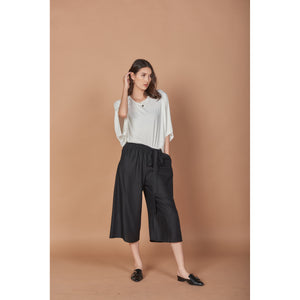 Solid Color Women's 3/4 Pants in Black PP0314 020000 10