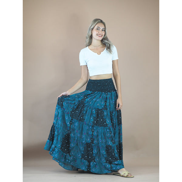 Peacock Heaven Women's Skirt in Green SK0092 020058 05