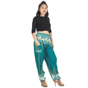 Flower chain 167 women harem pants in Green PP0004 020167 07