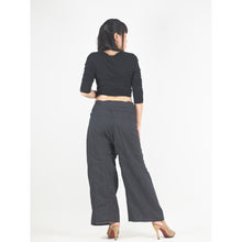 Load image into Gallery viewer, Solid color Unisex Fisherman Yoga Long Pants in Black PP0007 010000 10