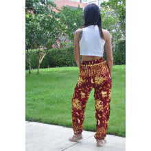 Load image into Gallery viewer, Tie dye Unisex Drawstring Genie Pants in Red PP0110 020055 02