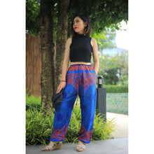 Load image into Gallery viewer, Mandala Unisex Drawstring Genie Pants in Blue PP0110 020068 04