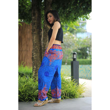 Load image into Gallery viewer, Mandala Unisex Drawstring Genie Pants in Blue PP0110 020068 04