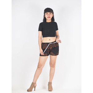 Dark Dream Catcher Women's Shorts Pants in Brown PP0335 020083 05